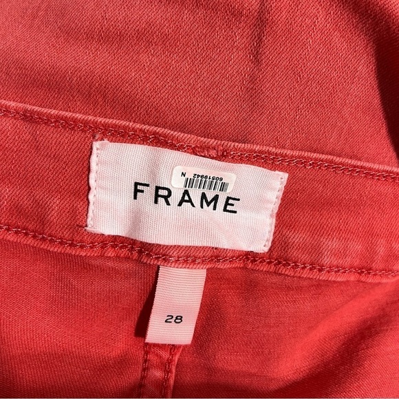 Frame Denim Le Bardot High Rise Skinny Ankle Jeans in Cherry Size 28 - Picture 14 of 14